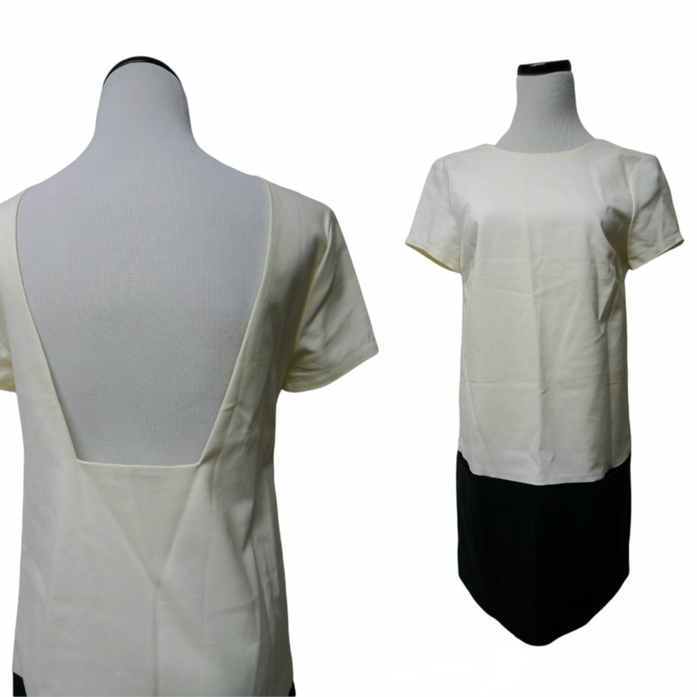 TOBI black and white low back shirt dress